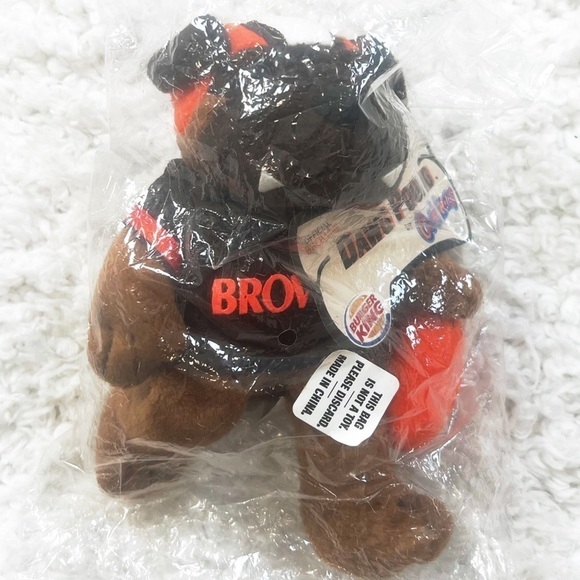 NEW Cleveland Browns CB Cool Beans Plush Dawg Pound Dog Collectible 1999 NFL - Picture 1 of 7